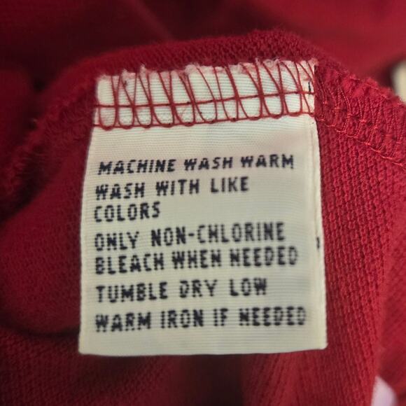 Polo Ralph Lauren Red Long Sleeve Men’s Polo Shirt XL Classic Fit Casual - Picture 6 of 9